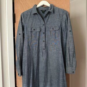 Like-New J.Crew Chambray Shirt Dress